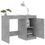 vidaXL Birou, gri beton, 100x50x76 cm, lemn prelucrat vidaXL Birou, gri beton, 100x50x76 cm, lemn prelucrat