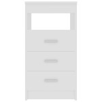 vidaXL Dulap cu sertare, alb, 40x50x76 cm, lemn compozit vidaXL Dulap cu sertare, alb, 40x50x76 cm, lemn compozit