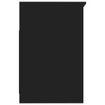 vidaXL Dulap cu sertare, negru, 40x50x76 cm, lemn compozit