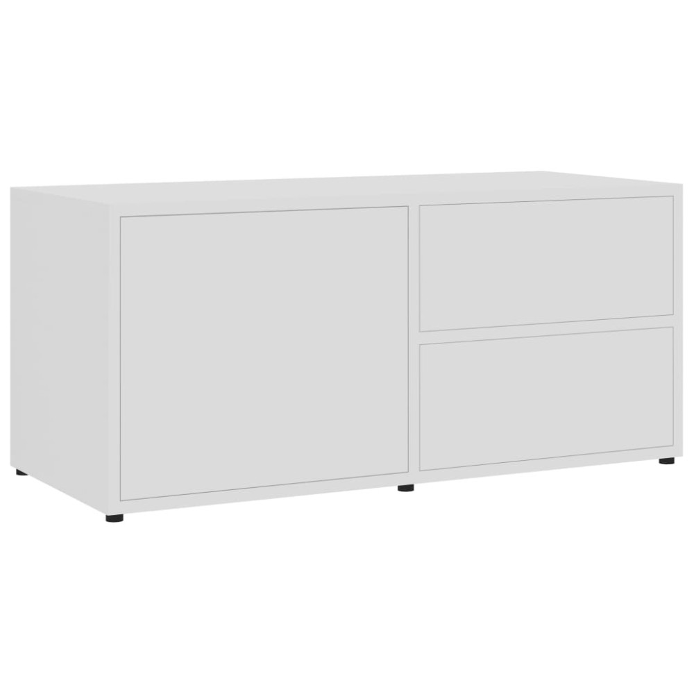 vidaXL Dulap TV, alb, 80 x 34 x 36 cm, lemn prelucrat