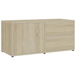 vidaXL Dulap TV, stejar sonoma, 80x34x36 cm, lemn prelucrat vidaXL Dulap TV, stejar sonoma, 80x34x36 cm, lemn prelucrat