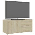 vidaXL Dulap TV, stejar sonoma, 80x34x36 cm, lemn prelucrat vidaXL Dulap TV, stejar sonoma, 80x34x36 cm, lemn prelucrat