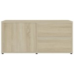 vidaXL Dulap TV, stejar sonoma, 80x34x36 cm, lemn prelucrat vidaXL Dulap TV, stejar sonoma, 80x34x36 cm, lemn prelucrat