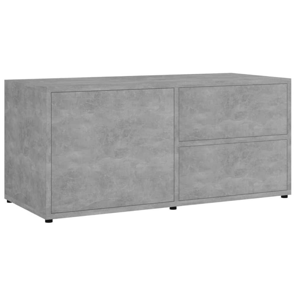 vidaXL Dulap TV, gri beton, 80x34x36 cm, lemn prelucrat