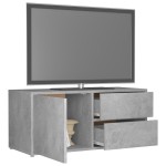 vidaXL Dulap TV, gri beton, 80x34x36 cm, lemn prelucrat
