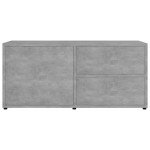 vidaXL Dulap TV, gri beton, 80x34x36 cm, lemn prelucrat