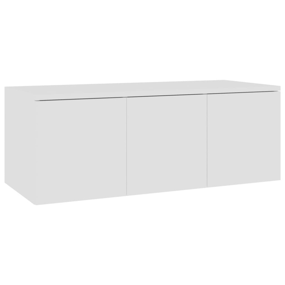 vidaXL Dulap TV, alb, 80x34x30 cm, lemn prelucrat