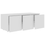 vidaXL Dulap TV, alb, 80x34x30 cm, lemn prelucrat