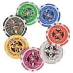 vidaXL Set de poker/blackjack cu 600 de jetoane cu laser din aluminiu vidaXL Set de poker/blackjack cu 600 de jetoane cu laser din aluminiu