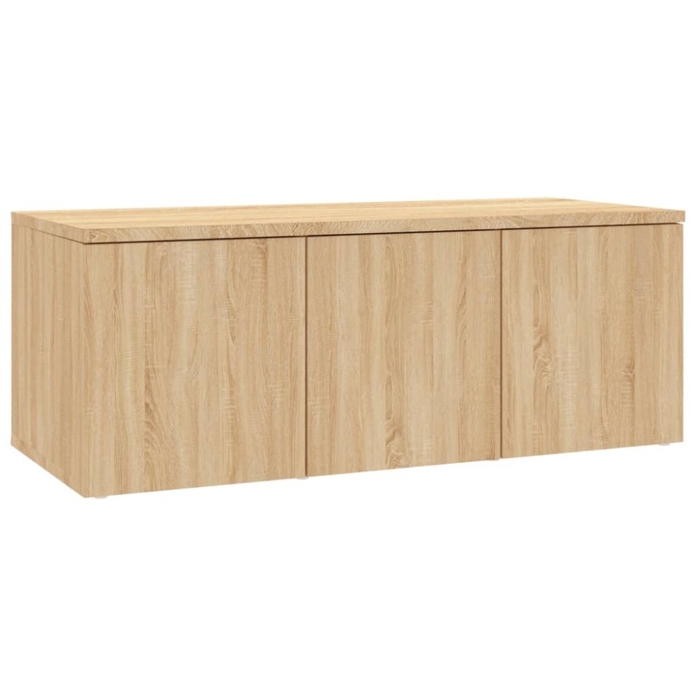 vidaXL Comodă TV, stejar sonoma, 80x34x30 cm, lemn prelucrat