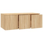 vidaXL Comodă TV, stejar sonoma, 80x34x30 cm, lemn prelucrat
