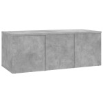 vidaXL Dulap TV, gri beton, 80 x 34 x 30 cm, lemn prelucrat