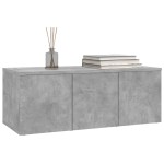 vidaXL Dulap TV, gri beton, 80 x 34 x 30 cm, lemn prelucrat