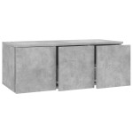 vidaXL Dulap TV, gri beton, 80 x 34 x 30 cm, lemn prelucrat