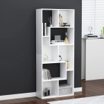 vidaXL Bibliotecă, alb, 67x24x161 cm, lemn prelucrat vidaXL Bibliotecă, alb, 67x24x161 cm, lemn prelucrat