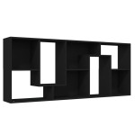 vidaXL Bibliotecă, negru, 67 x 24 x 161 cm, lemn prelucrat vidaXL Bibliotecă, negru, 67 x 24 x 161 cm, lemn prelucrat