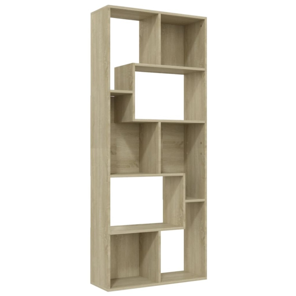 vidaXL Bibliotecă, stejar Sonoma, 67 x 24 x 161 cm, lemn prelucrat