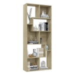 vidaXL Bibliotecă, stejar Sonoma, 67 x 24 x 161 cm, lemn prelucrat vidaXL Bibliotecă, stejar Sonoma, 67 x 24 x 161 cm, lemn prelucrat