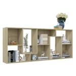 vidaXL Bibliotecă, stejar Sonoma, 67 x 24 x 161 cm, lemn prelucrat vidaXL Bibliotecă, stejar Sonoma, 67 x 24 x 161 cm, lemn prelucrat