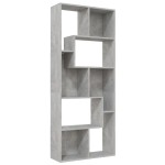 vidaXL Bibliotecă, gri beton, 67x24x161 cm, lemn prelucrat vidaXL Bibliotecă, gri beton, 67x24x161 cm, lemn prelucrat