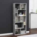 vidaXL Bibliotecă, gri beton, 67x24x161 cm, lemn prelucrat vidaXL Bibliotecă, gri beton, 67x24x161 cm, lemn prelucrat