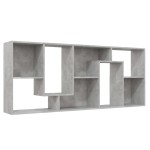 vidaXL Bibliotecă, gri beton, 67x24x161 cm, lemn prelucrat vidaXL Bibliotecă, gri beton, 67x24x161 cm, lemn prelucrat