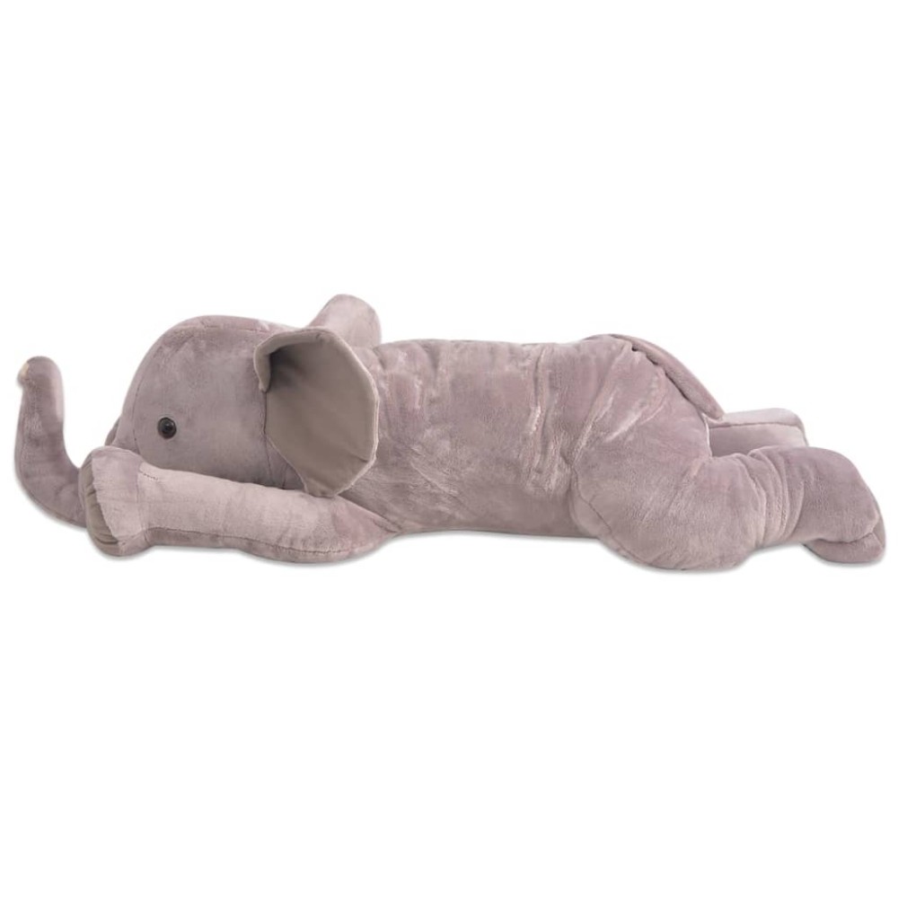 vidaXL Elefant de pluș de jucărie XXL, 95 cm