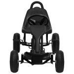 vidaXL Mașinuță kart cu pedale și roți pneumatice, negru vidaXL Mașinuță kart cu pedale și roți pneumatice, negru