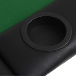 vidaXL Masă de poker pliabilă în 3, pentru 9 jucători, oval, Verde vidaXL Masă de poker pliabilă în 3, pentru 9 jucători, oval, Verde
