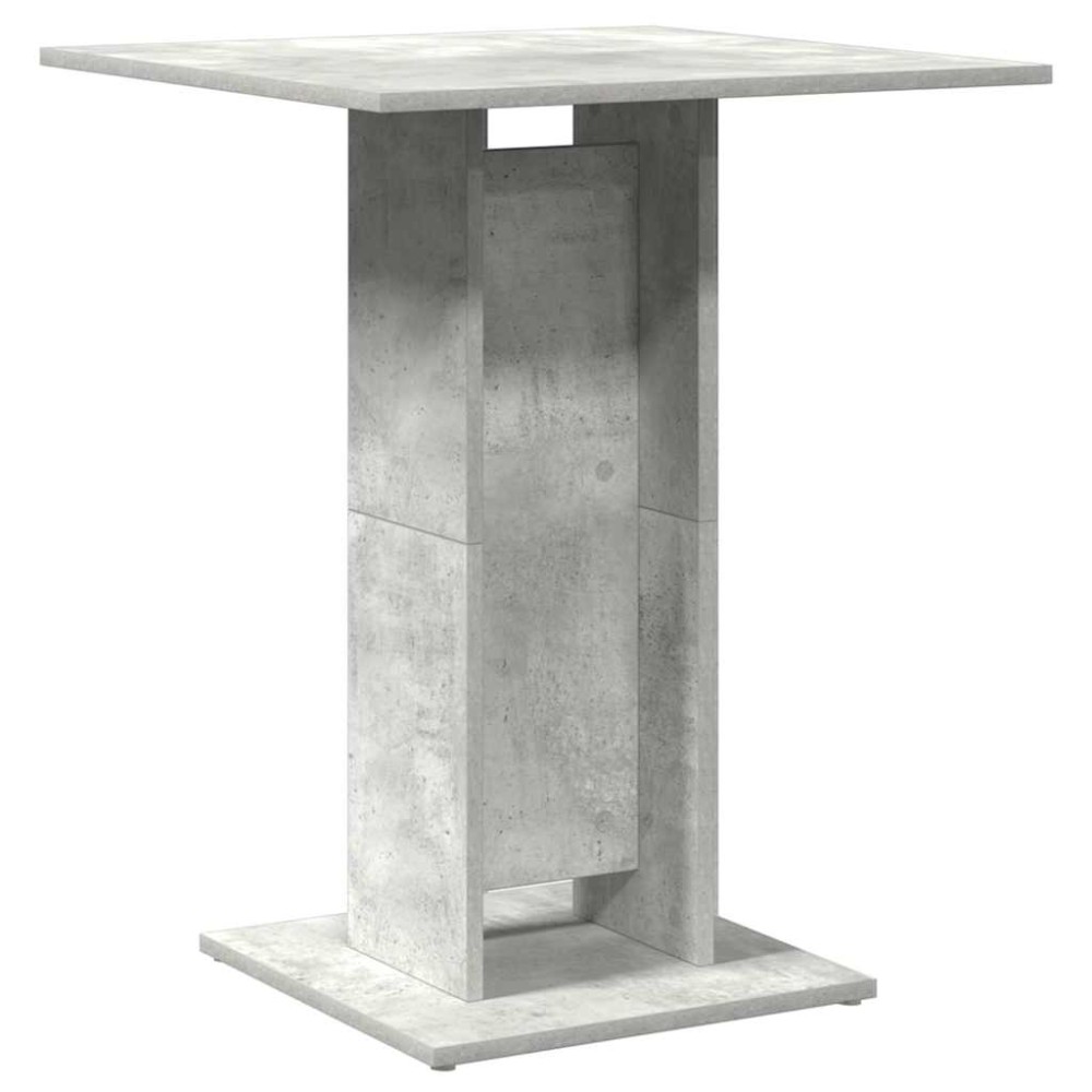 vidaXL Masă de bistro, gri beton, 60 x 60 x 75 cm, lemn prelucrat