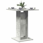 vidaXL Masă de bistro, gri beton, 60 x 60 x 75 cm, lemn prelucrat