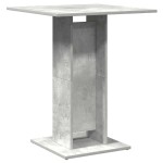vidaXL Masă de bistro, gri beton, 60 x 60 x 75 cm, lemn prelucrat