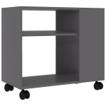 vidaXL Masă laterală, gri, 70x35x55 cm, lemn compozit vidaXL Masă laterală, gri, 70x35x55 cm, lemn compozit
