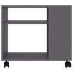 vidaXL Masă laterală, gri, 70x35x55 cm, lemn compozit vidaXL Masă laterală, gri, 70x35x55 cm, lemn compozit