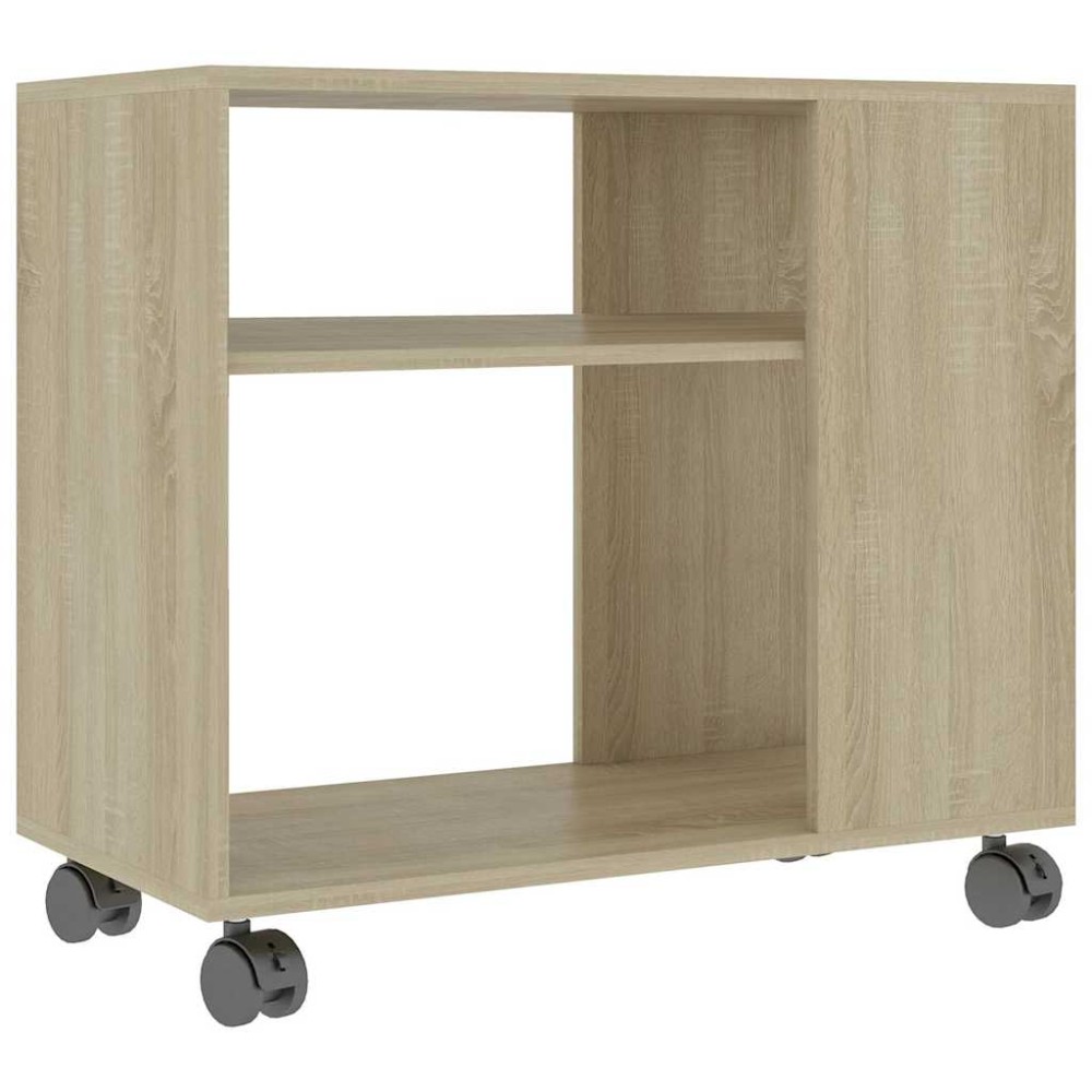 vidaXL Masă laterală, stejar sonoma, 70x35x55 cm, lemn compozit