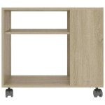 vidaXL Masă laterală, stejar sonoma, 70x35x55 cm, lemn compozit vidaXL Masă laterală, stejar sonoma, 70x35x55 cm, lemn compozit