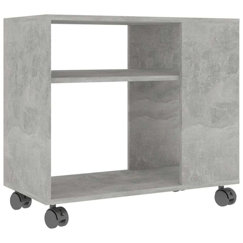 vidaXL Masă laterală, gri beton, 70x35x55 cm, lemn compozit