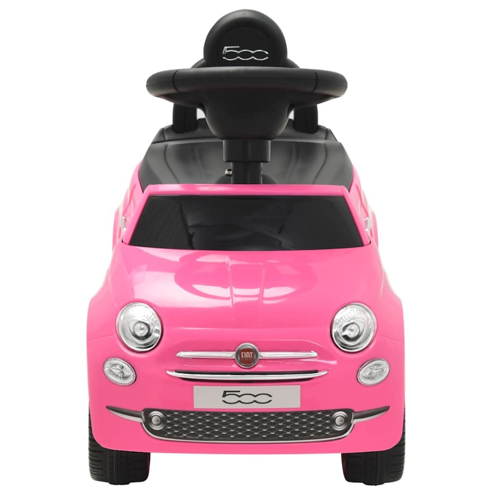 vidaXL Mașinuță fără pedale Fiat 500, roz