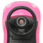 vidaXL Mașinuță fără pedale Fiat 500, roz vidaXL Mașinuță fără pedale Fiat 500, roz
