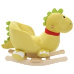 vidaXL Balansoar animal cu spătar dragon pluș 60x32x53 cm verde lime vidaXL Balansoar animal cu spătar dragon pluș 60x32x53 cm verde lime