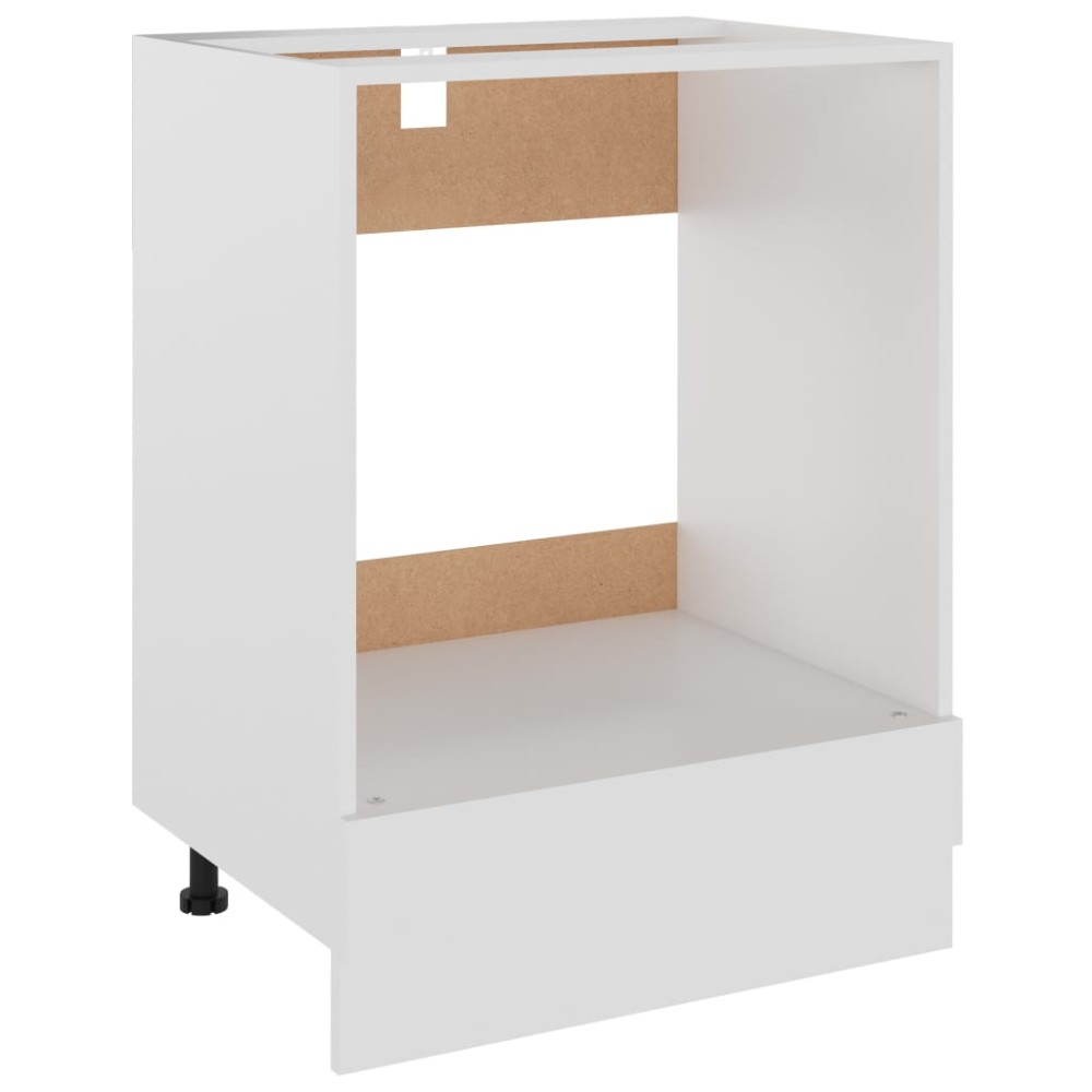vidaXL Dulap pentru cuptor "Riga", alb, 60x46x81,5 cm, lemn prelucrat