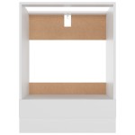 vidaXL Dulap pentru cuptor "Riga", alb, 60x46x81,5 cm, lemn prelucrat