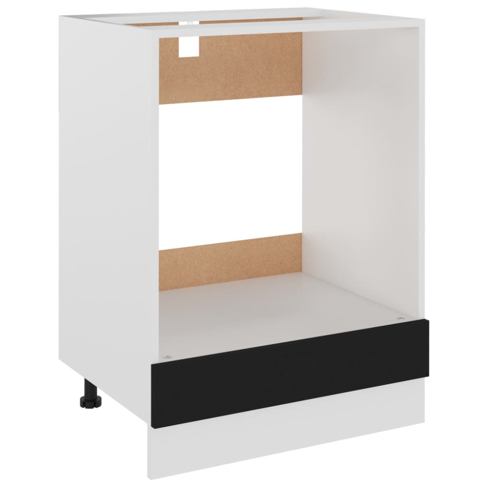 vidaXL Dulap pentru cuptor "Riga", negru, 60x46x81,5 cm
