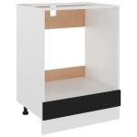 vidaXL Dulap pentru cuptor "Riga", negru, 60x46x81,5 cm