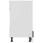 vidaXL Dulap pentru cuptor "Riga", negru, 60x46x81,5 cm