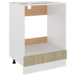 vidaXL Dulap pentru cuptor "Riga", stejar Sonoma, 60x46x81,5 cm