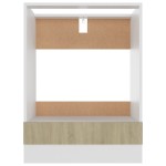 vidaXL Dulap pentru cuptor "Riga", stejar Sonoma, 60x46x81,5 cm