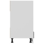 vidaXL Dulap pentru cuptor "Riga", gri beton, 60x46x81,5 cm