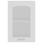 vidaXL Dulap de sticlă suspendat “Lyon”, alb, 40 x 31 x 60 cm