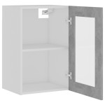 vidaXL Dulap de sticlă suspendat “Lyon” gri beton 40x31x60 cm